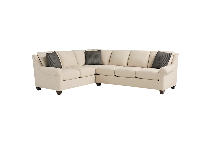 Ellery 5 Seat Sectional by Bassett at Esprit Decor Home Furnishings